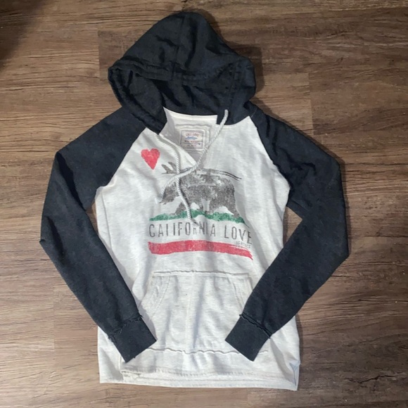 CALI LOVE HERITAGE WOMENS MEDIUM CALIFORNIA LOVE HOODIE SWEATSHIRT- - Picture 1 of 4